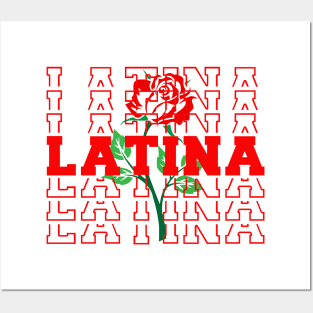 Latina Rose Design Posters and Art